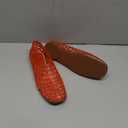 Mesh Ballet Flats with Closed Toe Comfortable Clear Adult Jelly Shoes for Casual Women (9, Red)