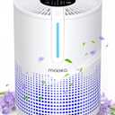 Air Purifiers for Bedroom Home 430 Sq.Ft, MOOKA H13 HEPA Filter Small Portable Air Purifier with USB Cable Fragrance Sponge for Smokers Pollen Pets Dust Odors, Desktop Air Cleaner for Car RV, M01