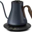Electric Kettles, INTASTING Gooseneck Electric Kettle, 1 Temperature Control, Stainless Steel Inner, Quick Heating, for Pour Over Coffee, Brew Tea, Boil Hot Water, 0.9L (Navy Blue)