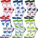 Haysandy 6 Pairs Passover Socks for Adult Ten Plagues Socks Judaica Gifts Pesach Seder Party Gifts Jewish Holiday Accessories