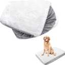 Dog Bed Covers Replacement Washable (Cover Only), Waterproof Warm Dog Mattress Cover Plush Dog Bed Cover-Easy to Remove, Plush Dog Pillow Cover, Soft and Comfortable Puppy Pet Bed Cover (29 x 41 x 6inch, White)