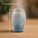 Small Keepsake Cremation Urn for Ashes - Beautiful Mini Memorial Urn with Velvet Box & Bag