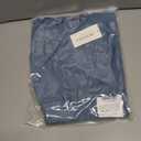 Avanova Women Denim Jean Ruffle Pleated Mini Skirt Low Rise Zip Micro Short Skirts Blue X-Large (XL)