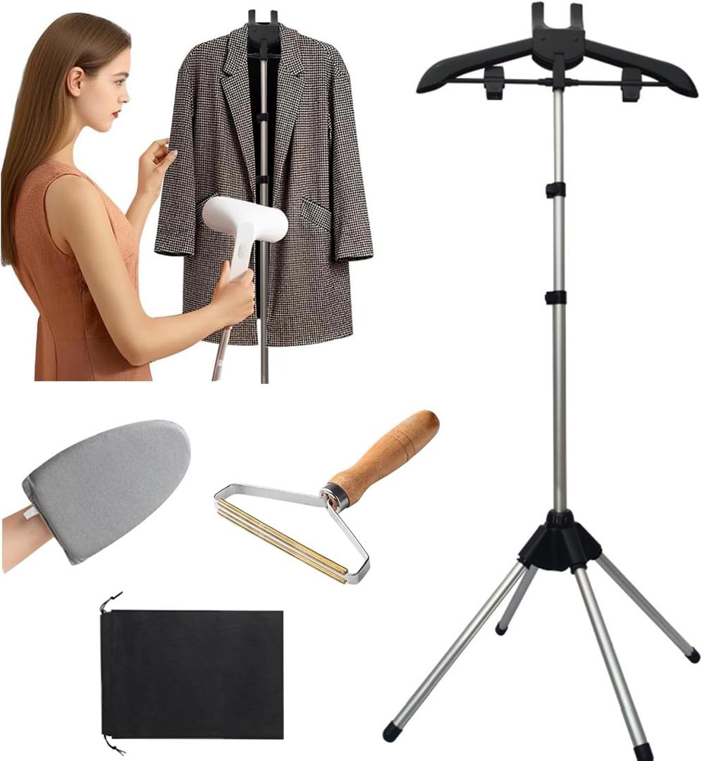 Steamer Stand Rack For Clothes Handheld Garment Hanger For Steaming Clothes Foldable Hanger Holder Stand Garment Steamer Accessories For Homes Clothing Stores & Hotels