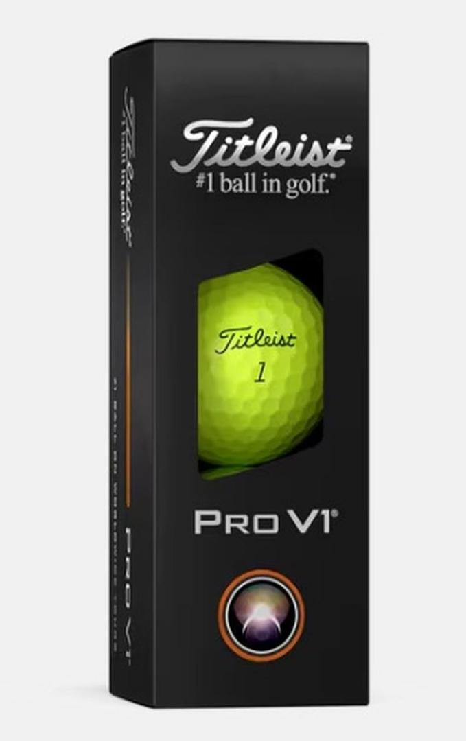 Titleist Pro V1 Golf Balls (Yellow, 3pk) 1 Sleeve 2025
