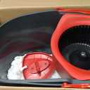 O-Cedar EasyWring Microfiber Spin Mop, Bucket Floor Cleaning System, Red, Gray, Standard