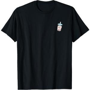 Boba Tea, Bubble Tea - Cute Kawaii Milk Tea Lover Pocket T-Shirt