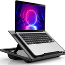 Adjustable Laptop Desk with 8 Angles  Cushioned Lap Desk for 15.6 Inch Laptops, Portable with Handle for Home & Office