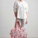 Maison d' Hermine Weekender Bags for Women Cotton Quilted Duffel Overnight Luggage Weekend Bag for Men Gym Gifts Travel
