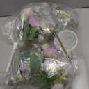 Solsew 3 Sets Artificial Peonies Flower Peony Bouquet with Galvanized Metal Pot Silk Fake Peonies Faux Flower Arrangements for Wedding Table Centerpiece Party Home Room (Purple)