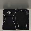 Rehband Knee Sleeve 3mm Neoprene, Lightweight Knee Brace for Endurance and Ball Sports, Unisex Compression Starter Knee-Sleeves, Breathable Running Knee Support, Colour:Black - 1 Pair, Size:Large