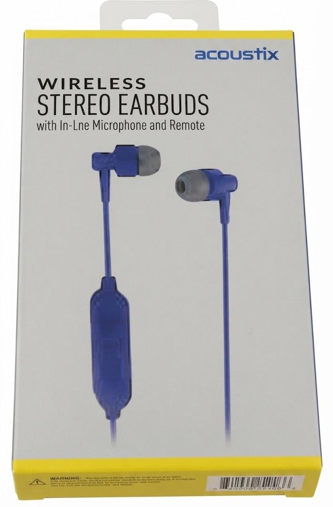 PRIME- Acoustix Wireless Stereo Earbuds With In-Line Microphone