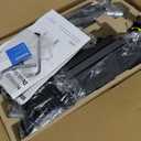 HUANUO Dual Monitor Mount for 2 Monitors up to 32 inches, Each Arm Holds Max 22lbs, Dual Monitor Stand with Advanced System, Height-Adjustable/Tilt/Swivel/Rotate, VESA Standard 75mm or 100mm