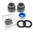 Connects 40mm hose to 1½" standard filter ports