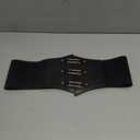 Stylish Corset Belt Metal O-Ring Waistband Heart-Ring Waistband (XL)