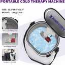 Cold Therapy Machine with Programmable Timer, Portable Ice Machine for Knee After Surgery, Knee Replacement Recovery System, Cryotherapy Pain Relief w/Compression Pad