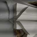 5 Pcs Mitered White PVC Brickmould Outdoor Door Trim Kit 1-1/4" x 2" x 81-3/4" Exterior Door Frame Kit