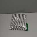 jinchan Striped Linen Kitchen Curtains 36 Inches Length Tier Curtains Farmhouse Modern Cafe Small Window Treatments Airy Light Filtering Rod Pocket for Living Room Bathroom 2 Panels Jet Black