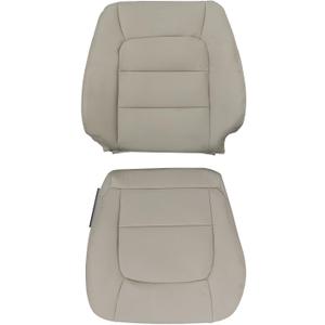 SecosAutoparts Ivory Tan Front Driver side Bottom & Driver side Top Microfiber Leather Replacement Seat Cover Compatible with Lexus LX 470 4x4 AWD 4WD 1998 1999 2000 2001 2002 2003 2004 2005 2006 2007
