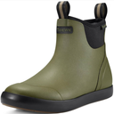 TIDEWE Deck Boots for Men, Waterproof Fishing Boots, Slip On Neoprene Rubber Ankle Rain Boots for Boating, 12