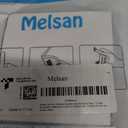 Melsan 2x4 Inch and 2x6 Inch Adhesive Square Hook and Loop Tape for Indoor or Outdoor Use - Instead of Holes and Screws, Black