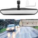 10'' Universal Rear View Mirror, ZLPTEAM Interior rearview mirror Kit Universal Fit Type Compatible with Chevrolet Ford Toyota Nissan Jeep Honda Subaru Hyundai Kia Mazda Buick and More Car