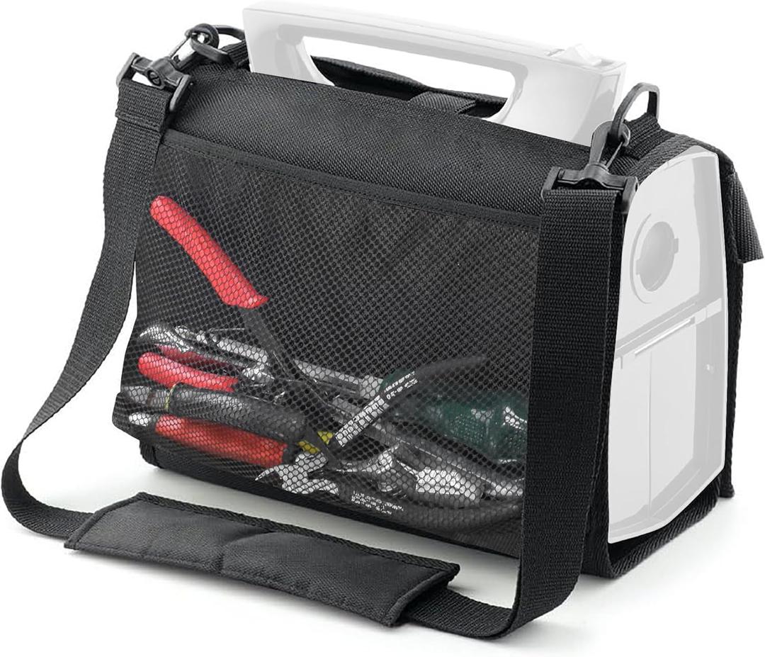 Carrying Bag with Padded Shoulder Strap CH01005 for Hoover PortaPower CH30000 Vacuum Cleaner, 14.25" x 8" x 8" - Black (Vacuum Not Included)