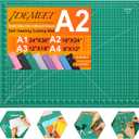 Density-upgraded 18" x 24" Self Healing Sewing Mat, Idemeet Rotary Sewing Mat for Crafts, 5-Ply Cut Board for Fabric Leather Cutting Quilting Modeling Hobby Project, Scale Size 18" x 24", Green