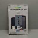 NutriChef 3-Piece Nonstick Kitchen Oven Baking Pans - Premium & Stylish Non-Stick Steel, Commercial Grade Restaurant Quality Metal Bakeware with Red Silicone Handles - Easy to Clean, NCSBS3S