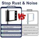 Ronlap Gate Caster Wheels Spring Loaded for Wooden Metal Tube Swing Fence Gates Heavy Duty Outdoor Farm Vinyl Gate Rollers, 220 Lbs, 4 Inches, 2 Pack