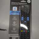UltraPro Universal Remote Control for Samsung, Vizio, LG, Sony, Sharp, Roku, Apple TV, RCA, Panasonic, Smart TVs, Streaming Players, Blu-ray, DVD, 4-Device, Preset for Samsung, Black, 44235