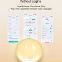 Smart Sunrise Alarm Clock with No Signup APP Control & Wake-Up Light, 4 Alarms, White Noise, FM Radio, Wireless Speaker, White