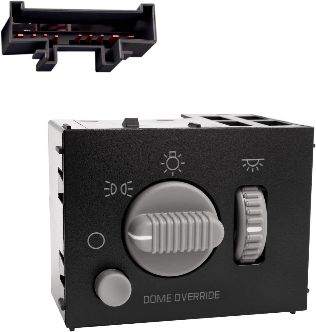 Headlight Switch for 99-02 Chevy Silverado, Chevy Suburban, GMC Sierra, GMC, OE 15755595 D1534G DS-968,15755595 D1534G DS-968