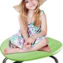 Spinning Chair for Autistic Kids, Autism Sensory Spinning Chair, Sensory Toys for ADHD Children, Sit and Spin Training Body Coordination and Balance, Upgraded Light Green Rounded Shape