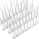 Bird Spikes, Bird Spikes Flexible Stainless Steel with Plastic Base for Deterring Small Bird,Suit for Roof Fence Mailbox Window (15FT)