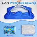 Toptakeit Cat Water Sensory Play Mat with Extra Protective Cover, Thickened Cat Water Mat Bed for Cats Dogs Kittens Puppies 2 Pack