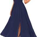 GRACE KARIN 2026 Women's Summer Floral Wedding Guest Dress,Beach Flowy A Line Maxi Off Shoulder Bridesmaid Dresses