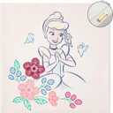Disney Princess 4 Pack Square Canvas Wall Art Set, 11''x11'' each