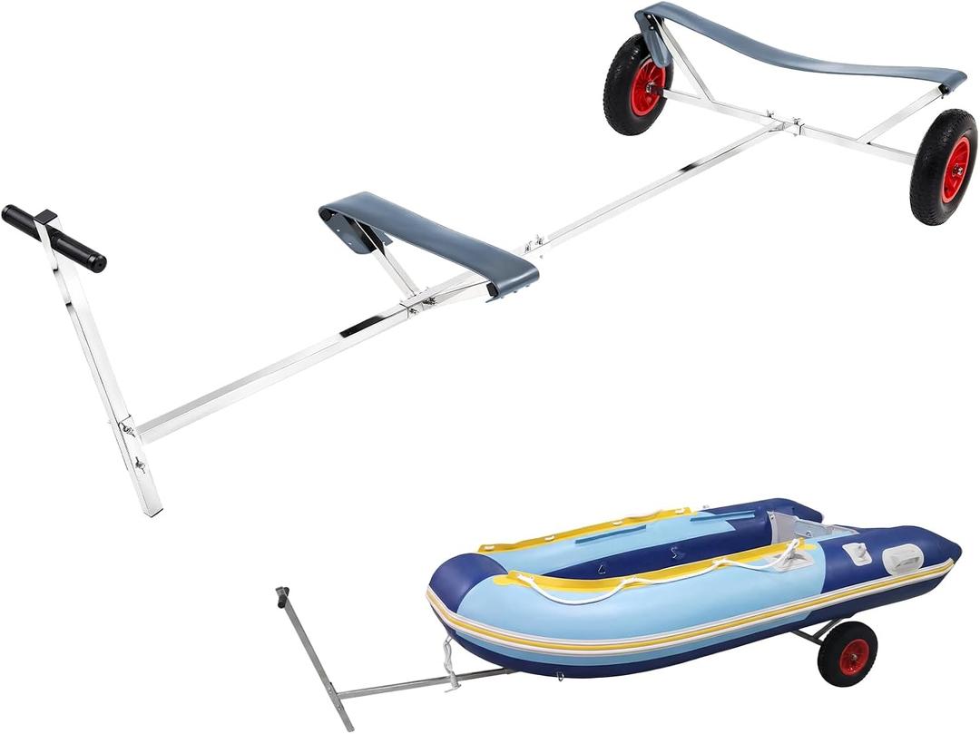 DaisyInner Boat Launching Dolly Trailer Dolly, 395 Lbs Load Capacity