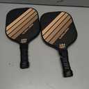Pickleball Paddles Set of 2 | 4 Pickleball Rackets, USAPA Approved Pickleball Set, Fiberglass | Carbon Fiber Surface & 13 mm PP Honeycomb Core,4 Indoor & Outdoor Pickle Balls