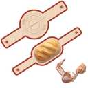 Silicone Bread Sling, 2PCS Non-Stick Oval and Round Bread Sling for Dutch Oven, Reusable Sourdough Tools & Bread Baking Supplies