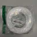 White Cable Wire CAT8 F/FTP PIMF 25/40GBase-T 2000MHz SLIM PATCH CABLE ISO/IEC 11801 ANSI/TIA-568.2-D, 75 ft