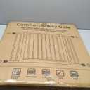 Cumbor 29.7-46" Baby Gate for Stairs, Toddler Safety Essentials for The House, Auto Close Dog Gate for Doorways, Mom's Choice Awards Winner-Easy Install Pressure Mounted Pet Gates for Dogs, White