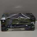 RC Tank, Remote Control WW2 German King Tiger Army Tank Toys, 1:28 Scale 9 Channels RC Military Vehicles for Kids Boys,Girls Best Ages 6 7 8 9 10 (Green)