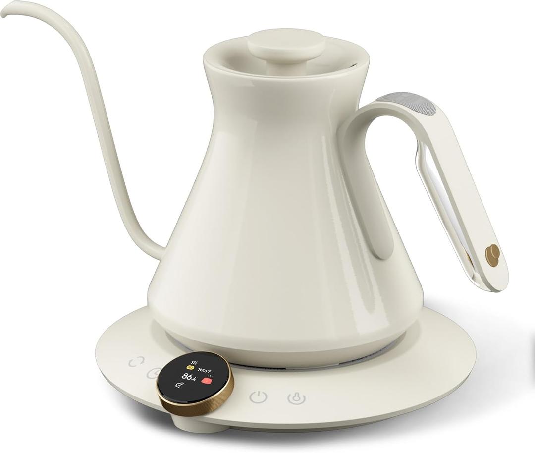 Cocinare FLOW M6 Pro Electric Gooseneck Kettle, 0.5 Temperature Control for Pour-over Coffee & Tea, Stainless Steel Interior, Quick Heating for Boiling Water (Dali)