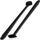 IMPRESA Silicone Blender Spatula & Jar Scraper - Extra Long Reach Blender Spatula - Under-Blade Food Processor Scraper - 14 Inch, Pack of 2, Black