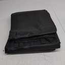 HIRALIY 20 Mil Heavy Duty Waterproof Tarp, 10.5x20ft Black Tarpaulin with Reinforced Webbing Loops, Multipurpose Oxford Canvas Tarp for Firewood, Roof, Camping, Pool