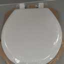 Mayfair NextStep2 Toilet Seat with Built-In Potty Training Seat, Slow-Close, Removable that will Never Loosen, Round, White