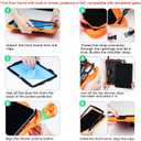 SEYMAC Case for iPad (A16) 11th/10th Generation 2025/2022 (11/10.9), Sturdy Heavy Duty Full-Body Shockproof Protective Case with Screen Protector, Rotating Stand, Hand/Shoulder Strap, Black