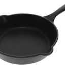 Victoria - SKL-208 Cast Iron Skillet. Small Frying Pan Seasoned with 100% Kosher Certified Non-GMO Flaxseed Oil, 8", Black